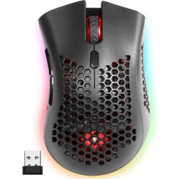 Mouse gaming Defender GM-709L ,Warlock 52709, Wireless, RGB, Negru