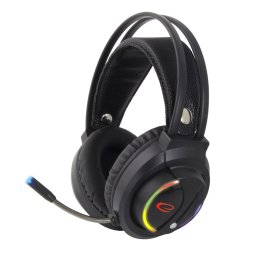 Casti Gaming Esperanza EGH470 NIGHTSHADE, iluminare LED RGB, microfon, Negru