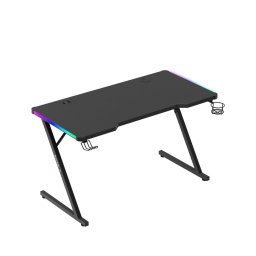 Birou gaming Huzaro, Hero 2.5, RGB LED, 120 x 60 x 75 cm, Iluminare LED, echipat cu o intrare USB 2.0, Negru