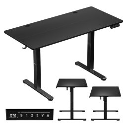 Birou electric cu inaltime reglabila Huzaro, Hero 8.2, functia de memorare, 120 cm x 60cm, Negru