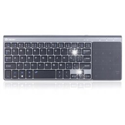 Tastatura wireless Tracer TRAKLA46934 ,QWERTY, dimensiune completa, Gri