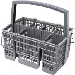 Cos pentru tacamuri BOSCH Adjustable Vario cutlery basket SMZ5100 - 11057829, 6 compartimente, Pentru cosul inferior al masinilor de spalat vase, Medium Gray