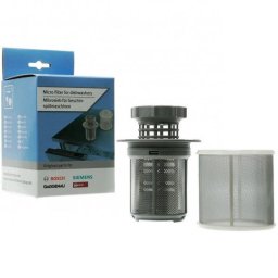 Micro filtru tip sita BOSCH 17008311, Format din 3 parti, Filtreaza particule si resturi mici, Folosind acest filtru preveniti blocarea pompei, Pentru masinile de spalat vase cu water switch