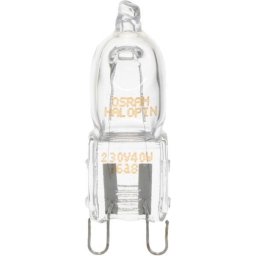 Bec halogen OSRAM Halopin 7262777 - 00637592, Pentru cuptoare incorporabile BOSCH, G9, 40W, 240V CL, Clasa G