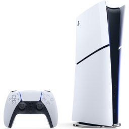 Consola PlayStation 5 Digital Edition (PS5) Slim, 825 GB SSD, E-Chassis, EA Sports FC 26 Bundle, Alb-Negru