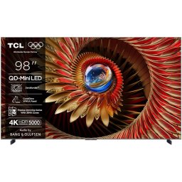 Televizor Mini LED TCL 98Q8C, 248 cm, Smart, Google TV Ultra HD 4K, 100 Hz, Clasa D, Negru