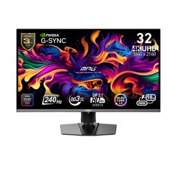 Monitor MSI MPG 322URX QD-OLED, 31.5 inch, UHD, 3840 x 2160, HDMI, DisplayPort, 240 Hz, 0.03 ms, Negru