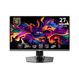 Monitor Gaming MSI MPG 271QRX QD-OLED, 26.5", WQHD, 2560x1440, HDMI, DisplayPort, Pivot, AMD FreeSync Premium Pro, 360Hz, 0.03ms, Negru
