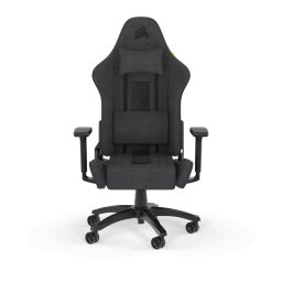 Scaun Gaming Corsair TC100 RELAXED, Textil, tetiera, Gri - Negru