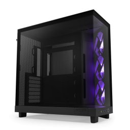 Carcasa NZXT H6 Flow RGB Mid-Tower Dual-Chamber, Mid-Tower, Negru