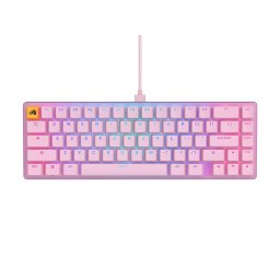 Tastatura Gaming Glorious GMMK 2 Compact RGB Fox Linear Switch Mecanica Roz