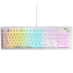 Tastatura Gaming Glorious GMMK 3 White RGB 100% Prebuilt, Fox MX Switch, Mecanica