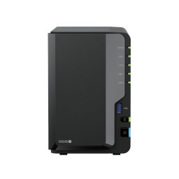 Network Attached Storage Synology DS225+, 2-Bay, Intel Celeron Quad-Core J4125, 2GB DDR4, 1x 1GbE, 1x 2.5GbE, 2x USB 3.2 Gen 1