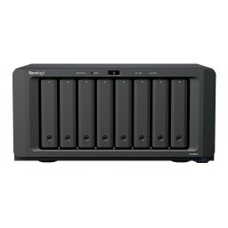 NAS Synology DS1825+, 8 Bay-uri, AMD Ryzen V1500B 2.2GHz, 8GB DDR4 ECC, 2 x 2.5GbE LAN, USB 3.2, PCIe, Negru
