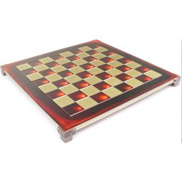Tabla sah metal - Alama-Rosu - 44cm