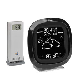 Stație meteo wireless, 40 de simboluri, Alb/Negru