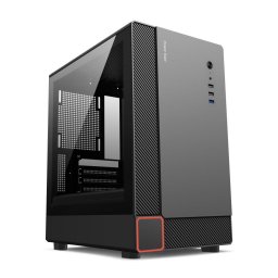 Carcasa GC361020B, Middle Tower, Fara sursa, Micro-ATX, Mini-ITX, Negru