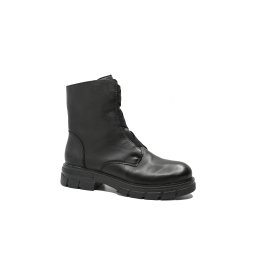 Ghete damă Rieker, cu model elastic împletit, negre, din piele naturală RIKZ9179-00-39 EU