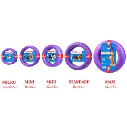 Puller Midi Dog Fitness Ring - Cercuri pentru antrenament pentru câini (2 cercuri / set ; Diametru: 19.5 cm; Grosime: 3 cm)