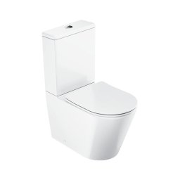 Ravak X01872 - WC combinat Rimless ELEGANT, ceramică, alb, cu capac SoftClose