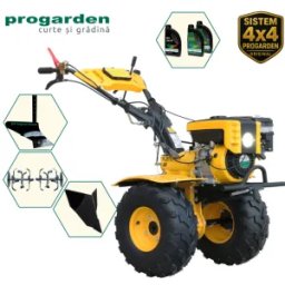 ProGARDEN Pachet Campo 873 Alpine motocultor 7CP + Plug simplu + Plug bilonat/rarita + 3L Ulei