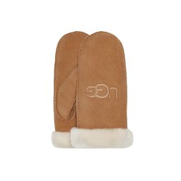 UGG Mănuși W Sheepskin Embroidered Mitten 20932 00KD chestnut