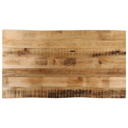 Blat de masa contur natural 110x60x3,8 cm lemn masiv mango brut GartenMobel Dekor