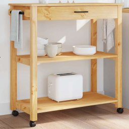 Carucior de bucatarie „MONZA”, 84x40x88,5 cm, lemn masiv de pin GartenMobel Dekor