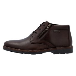 Ghete barbati, Rieker, 15324-25-Maro, casual, piele naturala, impermeabil, cu toc, maro (Marime: 41)