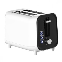 Prajitor de paine Oliver Voltz OV51440H, 800W, 4 trepte, 3 functii, Timer, Auto-centrare, Alb