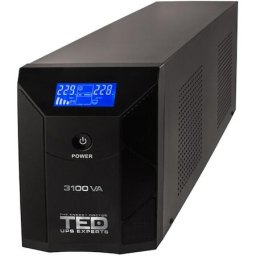 Line Interactive cu stabilizator 3 iesiri schuko, 3100VA / 1800W LCD