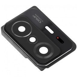 Piese si componente Geam Camera Spate Xiaomi 11T / 11T Pro, cu Rama, Negru