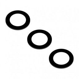 Piese si componente Geam Camera Spate Samsung Galaxy S23 S911, Wide + UltraWide + Telephoto, Negru