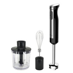Resigilat - Mixer vertical STARCREST SBS-E800, 800W, viteza variabila, tocator, tel, cana de mixat, negru inox - RSG21