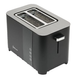 Resigilat - Prajitor de paine digital STARCREST SDT-850BLK, 850 W, 2 felii, Display Led Touch, 4 Functii, Otel inoxidabil, Negru