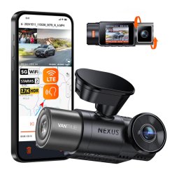 Camera auto duala Vantrue Nexus 2X fata-spate 2.7K + 1080P, WiFi 5GHz, 165° + 158°, ecran 2”, GPS, G-Sensor si monitorizare parcare