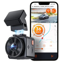 Camera auto de bord Vantrue E1 Lite Mini, WiFi 1080P HDR/30fps, cu control vocal, Night Vision 160°, ecran 1.54", GPS, G-sensor si monitorizare parcare
