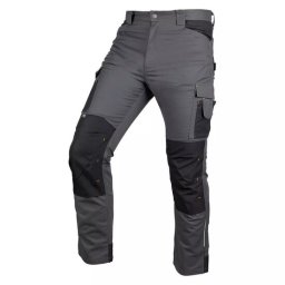 Pantaloni de lucru, poliester, bumbac, intariri genunchi, model Mix&Match, gri, marimea XXL/56, NEO