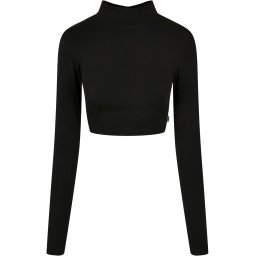 Women's Organic Long Sleeve Turtleneck - Black