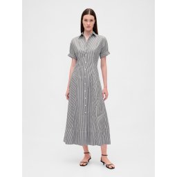 GAP Shirt poplin midi dress - Women's