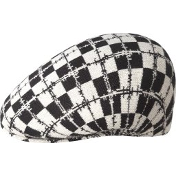 Sapca barbati Kangol barbed check 507, Negru