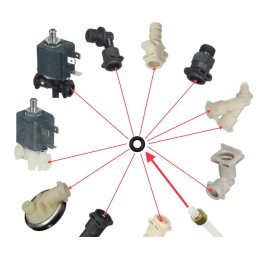 Set 10 garnituri furtun delonghi negre
