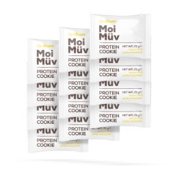 GymBeam MoiMüv Protein Cookie 12 x 75 g lemon and white chocolate