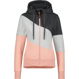 alife & kickin Hanorac 'SteffiAK' gri amestecat / portocaliu piersică / negru