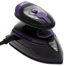 Fier de ca lcat cu abur de calatorie Adler AD 5049, 420 W, 30 ml, Placa ceramica, Abur/uscat, Negru/Violet