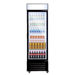 Vitrina frigorifica profesionala STARCREST SPS-360DC, 360 L, Caseta luminoasa, Display Temperatura, Panou comanda Digital, Iluminare LED, Roti, H 195 cm