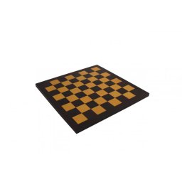 Tabla sah piele naturala black-mustard,34x34