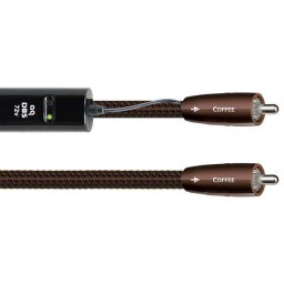 Cablu Digital Coaxial RCA - RCA AudioQuest Coffee, DBS Black inclus, 10% Silver, 1metru