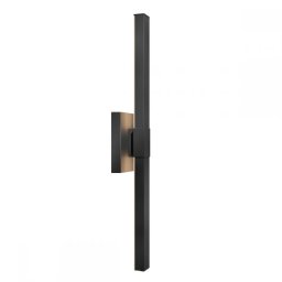 Aplica exterior Nocar KL-NOCAR-L-BK, 39W LED, H76,2cm, negru