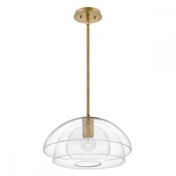 Pendul/Plafonieră Lotus QN-LOTUS-P-HBR, 1xE27, D:40,7cm, metal alamă